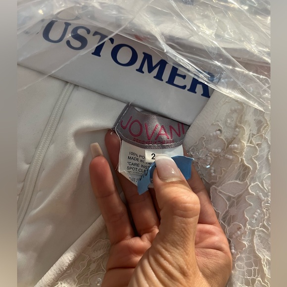 Gorgeous White Lace Jovani Dress! - Picture 3 of 5